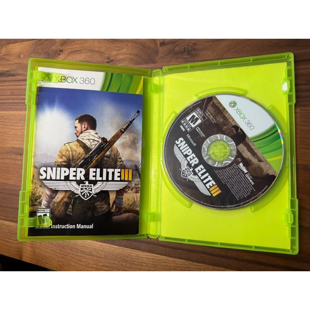 Sniper Elite III (Microsoft Xbox 360, 2015)  Complete CIB w/ MANUAL